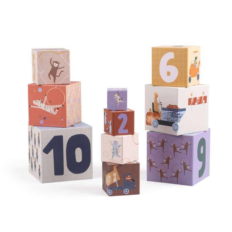 Boîtes empilables Sebra - 10 pièces - Orteils/Constructeurs FSC™ Mix
