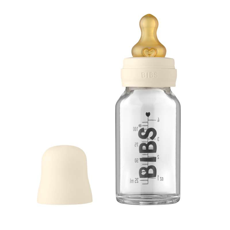 BIBS Bottle - Ensemble complet de biberons - Petit - 110 ml - Ivoire