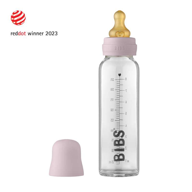 BIBS Bottle - Ensemble complet de biberons - Grand - 225 ml - Lilas sombre