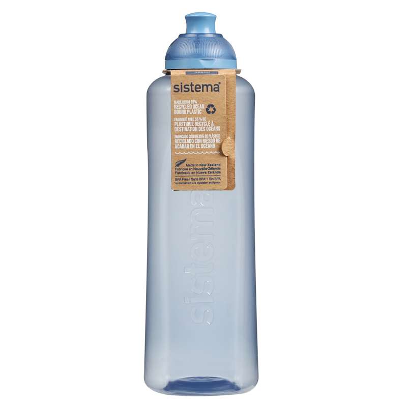 Système de bouteille d'eau Ocean Bound - Swift Squeeze - 480 ml - Bleu montagne